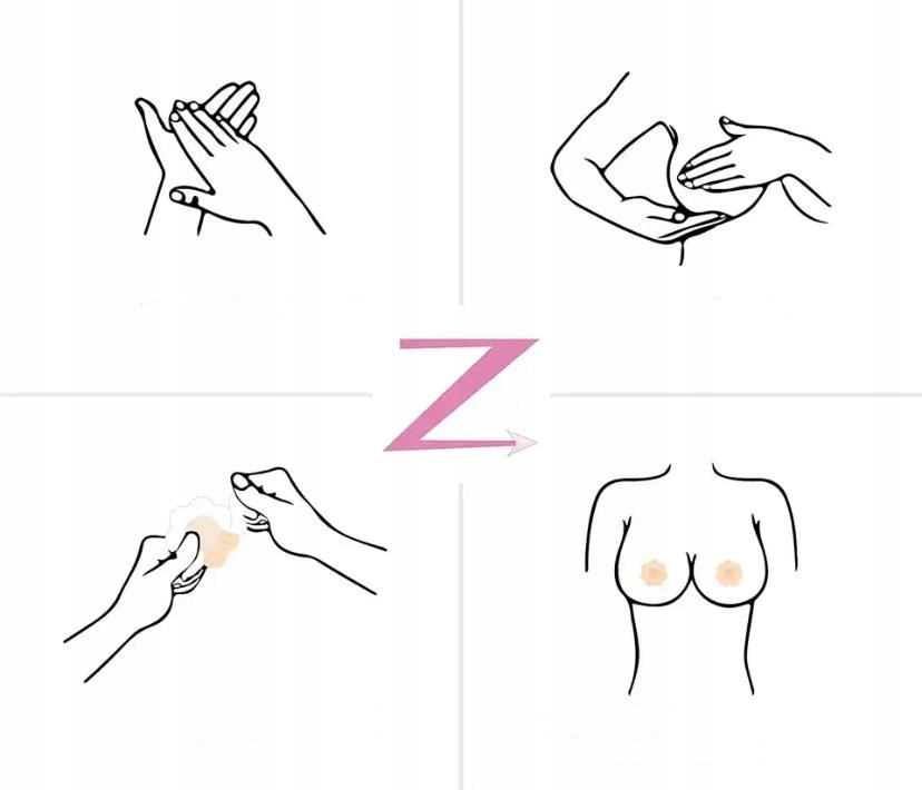 NAKLEJKI NAKŁADKI NA SUTKI PIERSI NASUTNIKI 10 SZT OKRĄGŁE Marka SNM