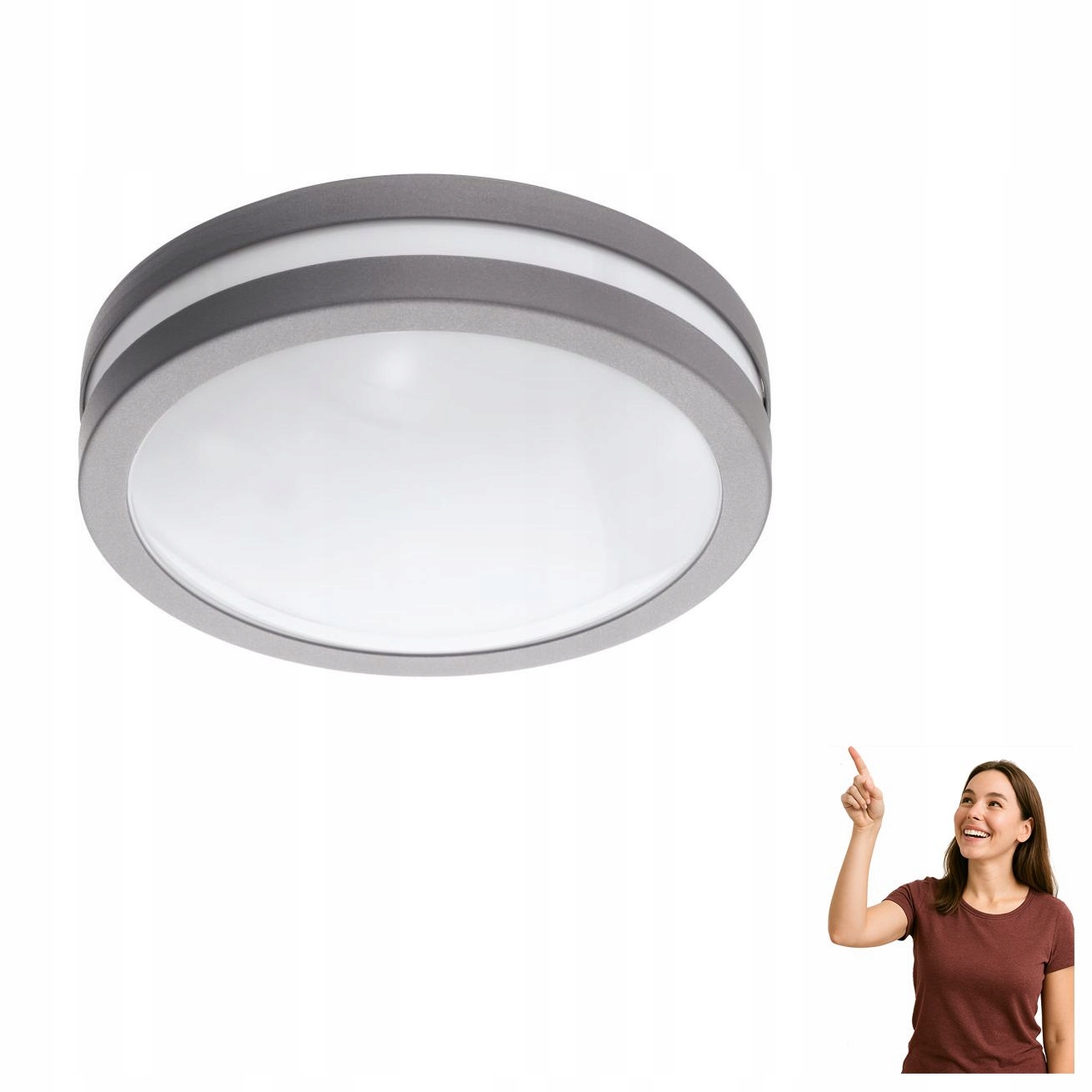 Vonkajšia stropná a nástenná Led lampa 14W Locana-c 97299 Eglo
