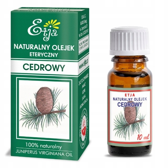 ETJA Olejek Eteryczny CEDROWY 100% NATURALNY 10ml