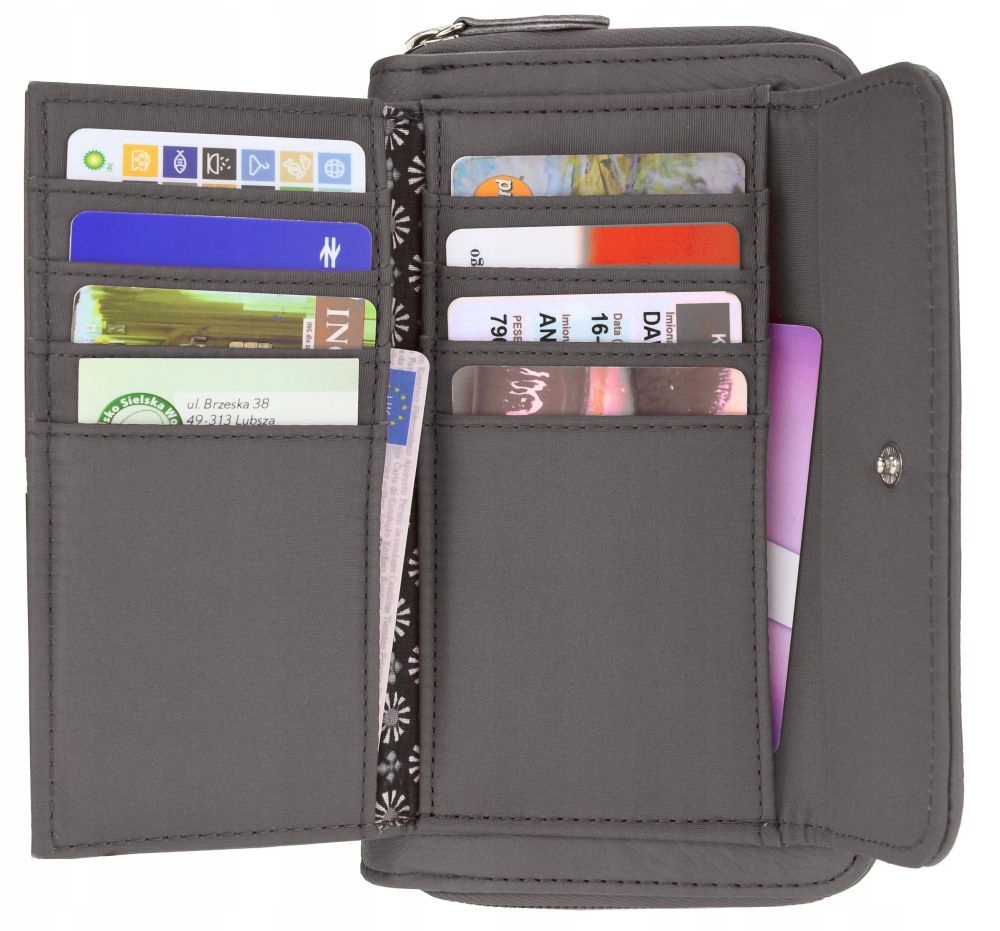 

Portfel Damski Skórzany Pojemny Portmonetka PS122