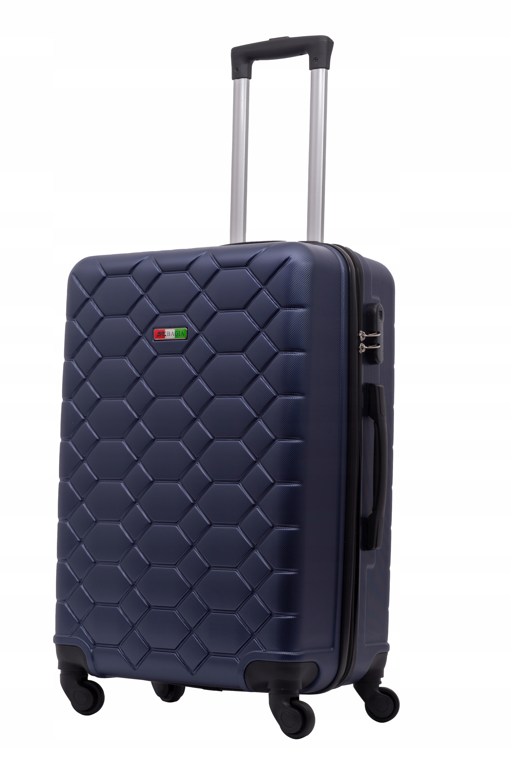 Walizka Podróżna Rozmiar Średni M 4KOŁA 60L Bagia Abs Amsterdam