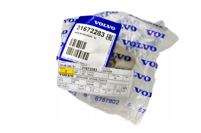 VOLVO XC90 V90 II mocowanie siatki w podsufitce OE Typ samochodu Samochody osobowe