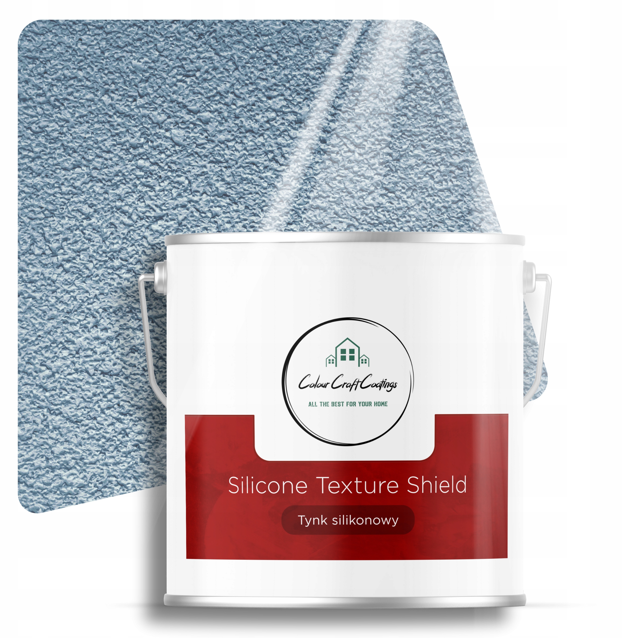 Silikonová Fasádní Omítka Granulace 1.0 MM Beránek Modrý 7 Kg F124