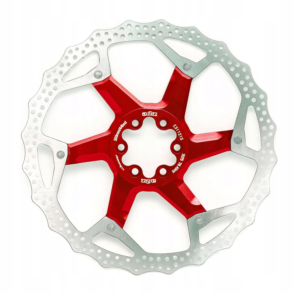 Dvoudílný Brzdový Kotouč Hliníkový pavouk A2Z Spv Dot Red 203 mm