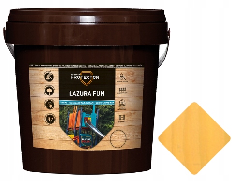 

Lazura Fun 5L Żółty Dekspol Drewno Protector
