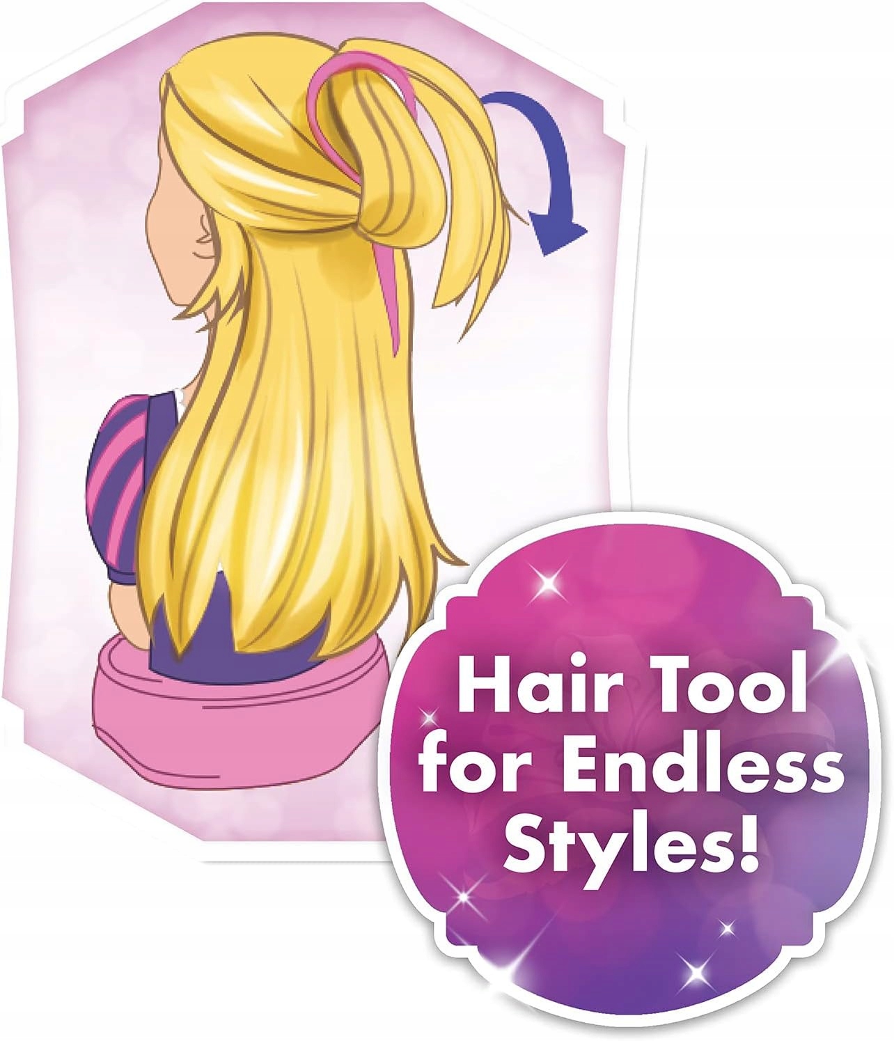 DISNEY GŁOWA DO CZESANIA STYLIZACJI WŁOSÓW MANICURE DELUXE ROSZPUNKA +AKC Płeć dziewczynki