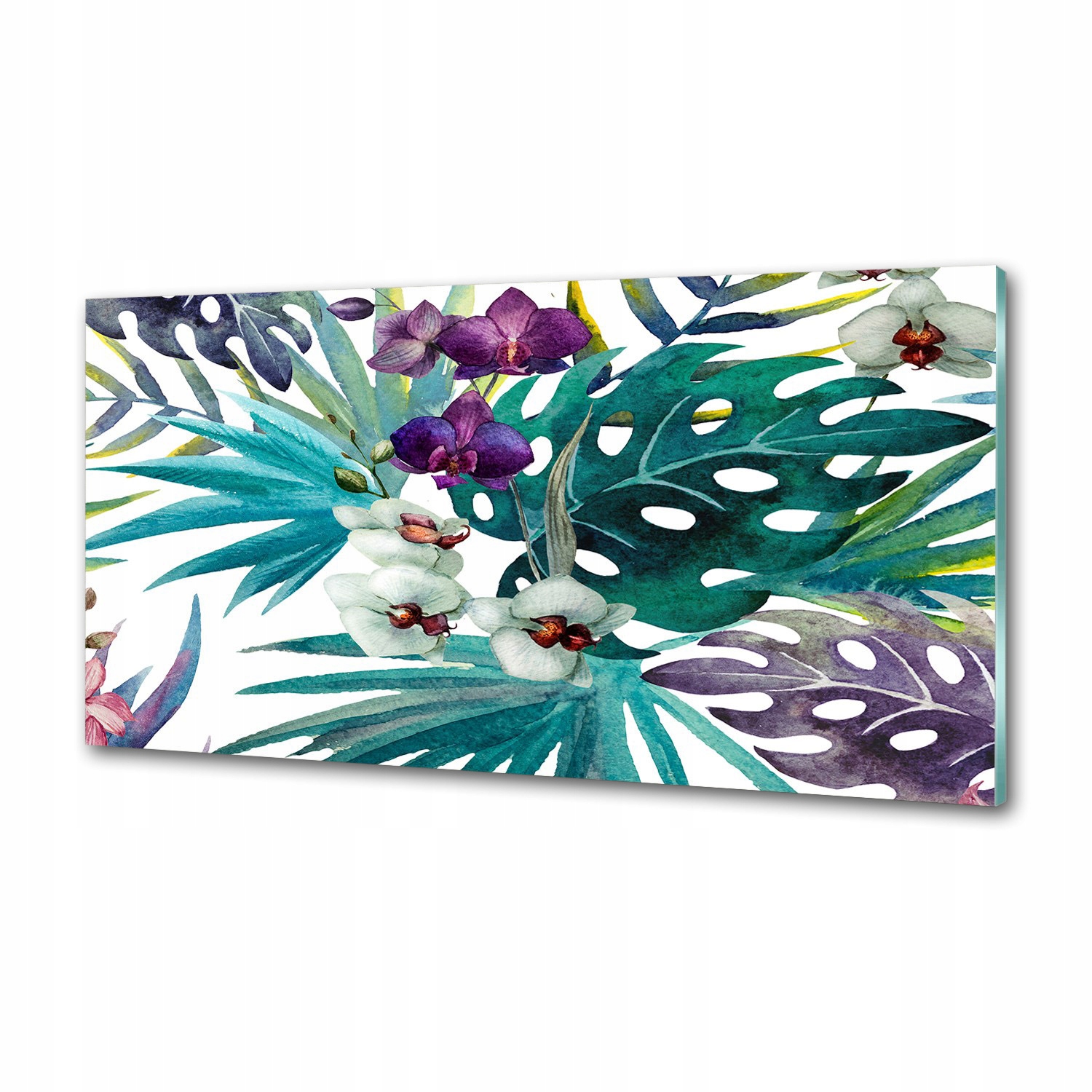 Panel do kuchyne Tropické kvety 100 x 50 cm Lepidlo
