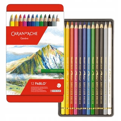 Pastelky Pablo, Caran d'Ache, 12 barev