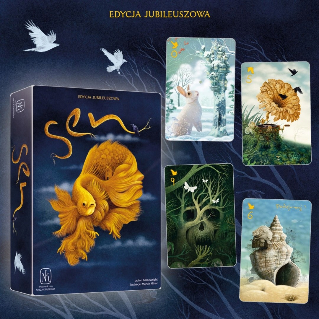 Towarzyska ROZGRYWKA Gra PLANSZOWA Familijna Sen edycja jubileuszowa MEGA Wiek gracza 8-11 lat 12-14 lat 15-18 lat 18+
