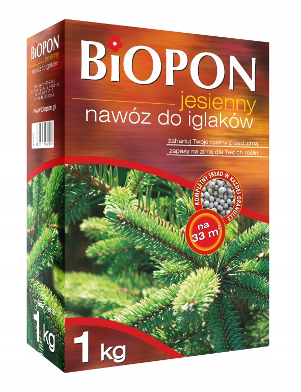 

Nawóz jesienny do iglaków 1kg Biopon