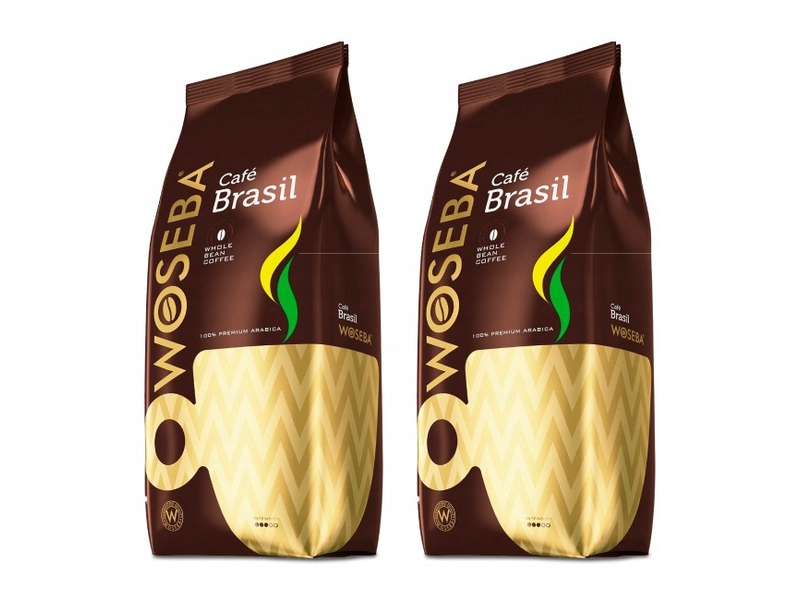 Kawa ziarnista Woseba Cafe Brasil Arabica 1 kg x2