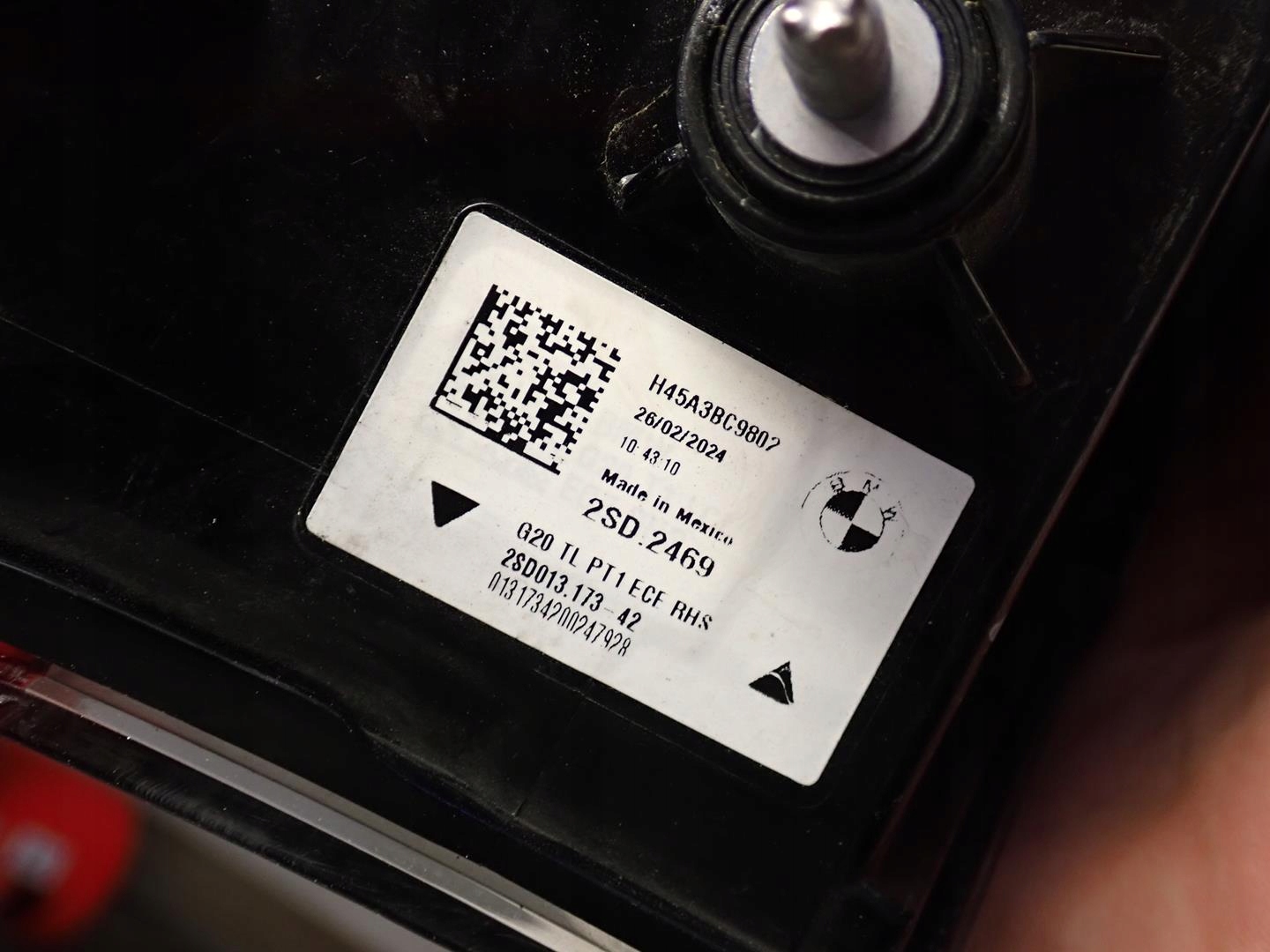 light rear part rear right BMW 3 G20 sedan 2018