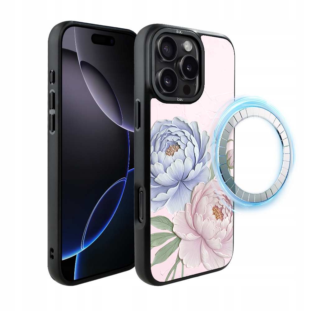 Pouzdro pro iPhone 16 Pro Max Ibizu DropGuard Matt s MagSafe, pivoňkově růžové