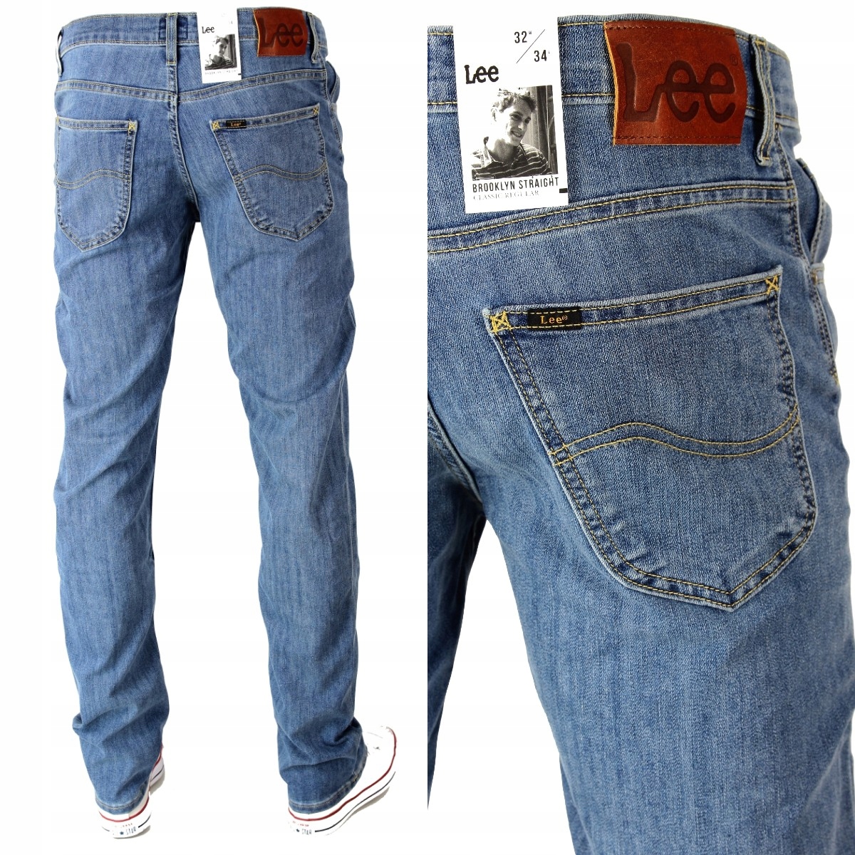 

Lee Brooklyn Jeansy Proste Reg. _ W30 L34