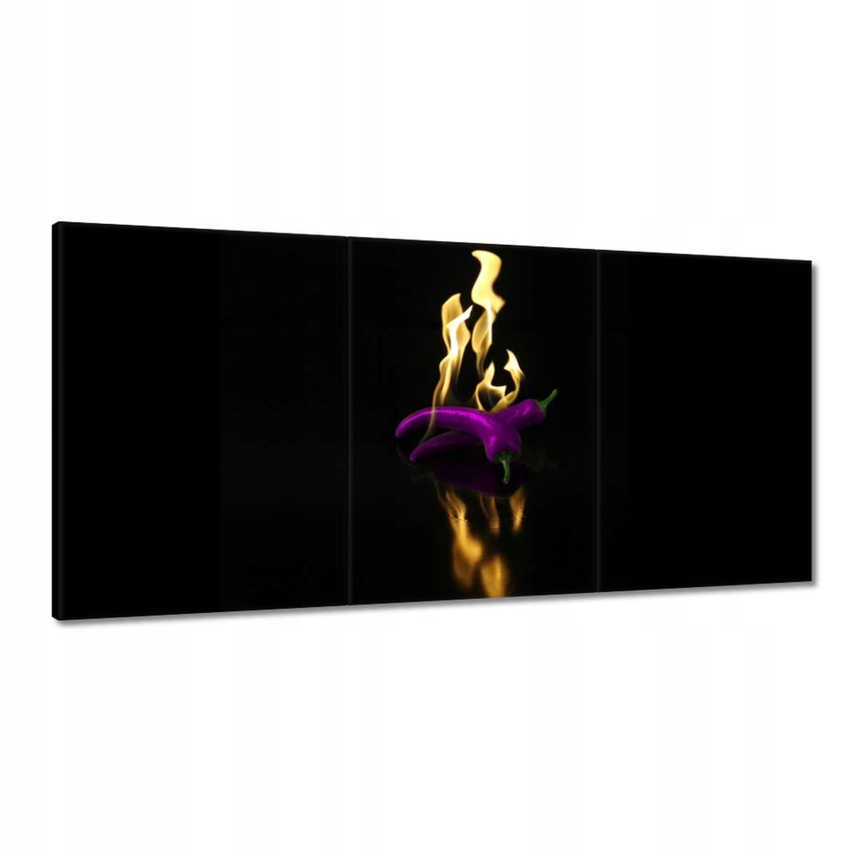 Obrazy 180x90 Fialová paprika Oheň