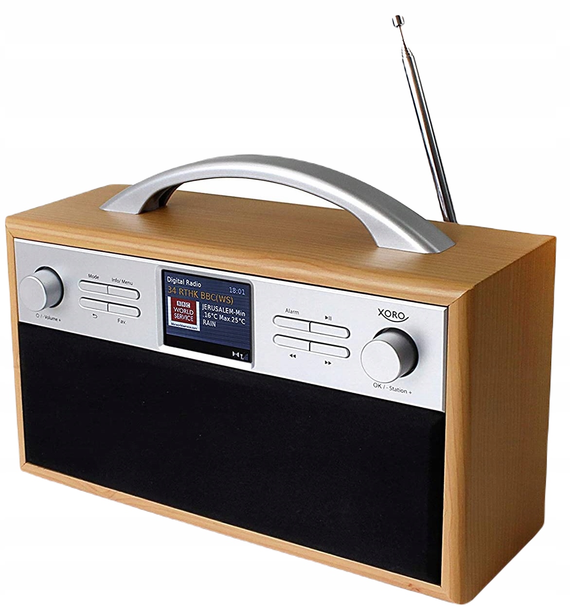 Radio Internetowe Retro Drewniana Obudowa Dab+ Bluetooth Wi-fi Spotfity