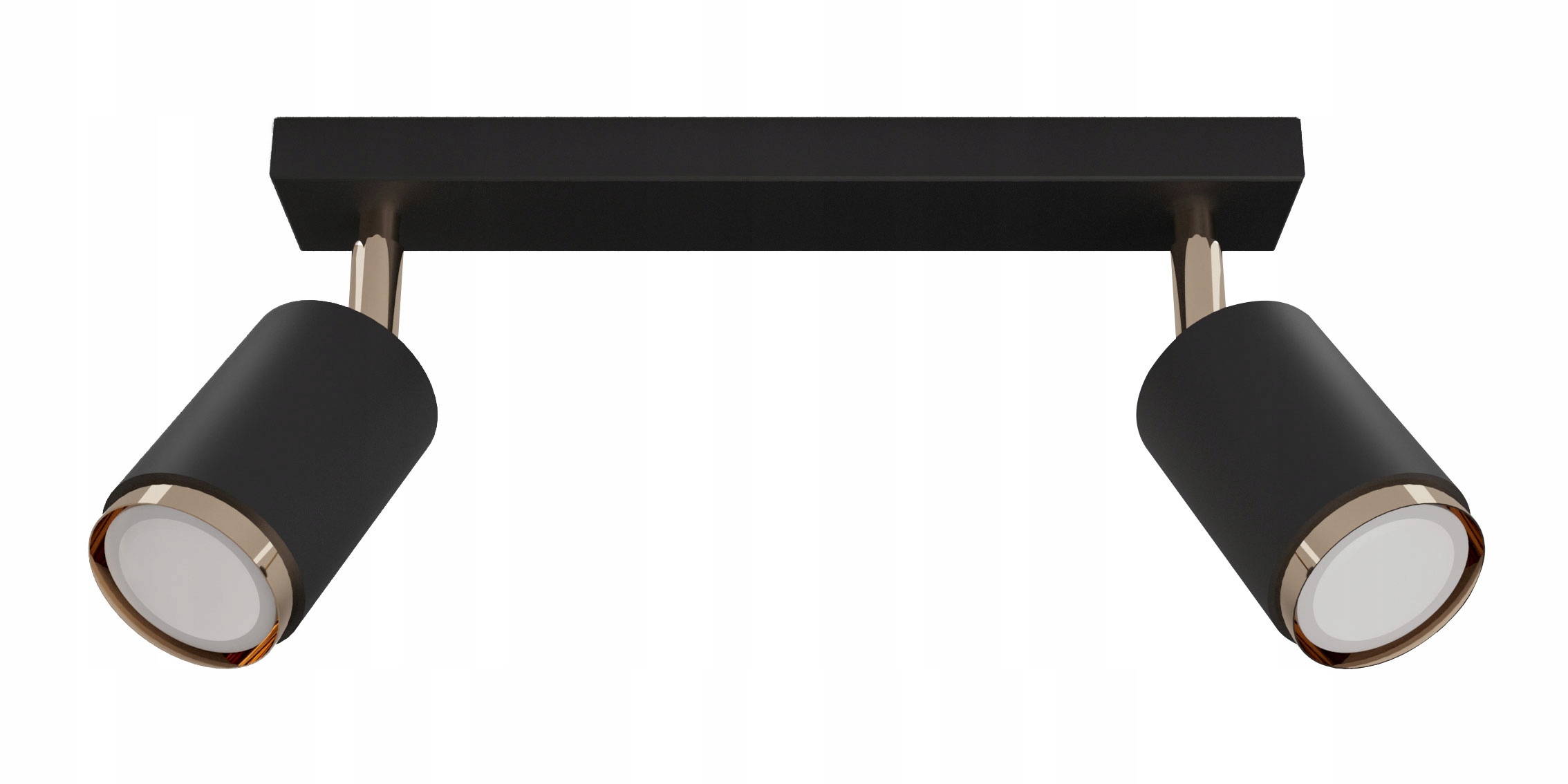 Kovová lampa černo-zlatá Idun II Led 2xGU10