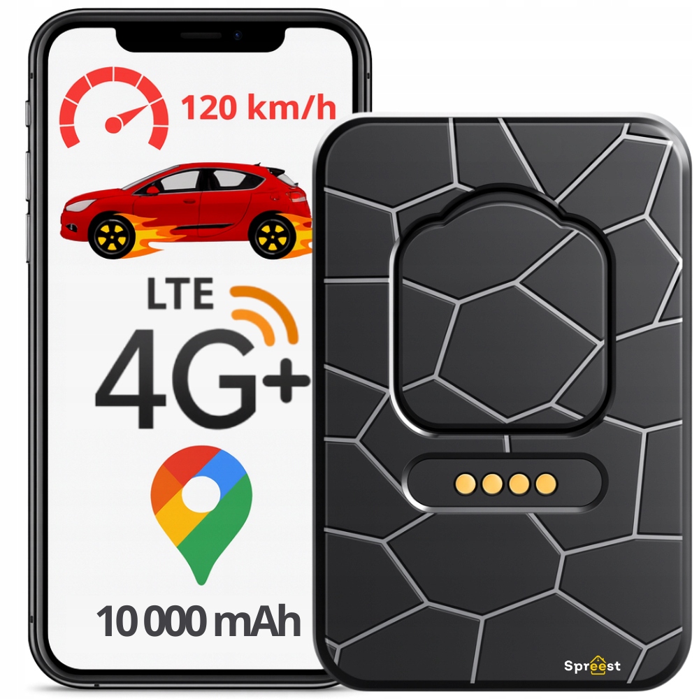 Gps Lokátor 4G Mini Pro Vozidlo Kola Auta Magnet Tracker G50L 10000 mAh