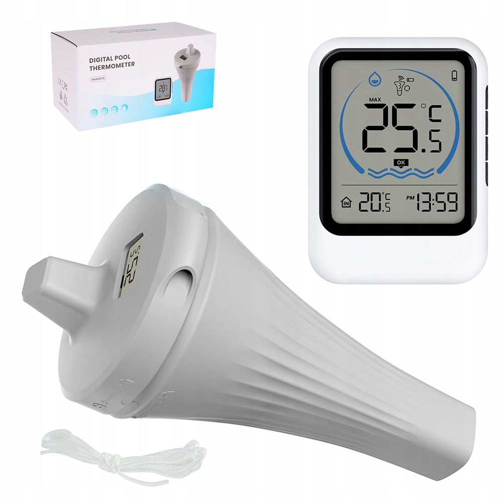 Digitální bazénový teploměr Bezdrátový plovoucí