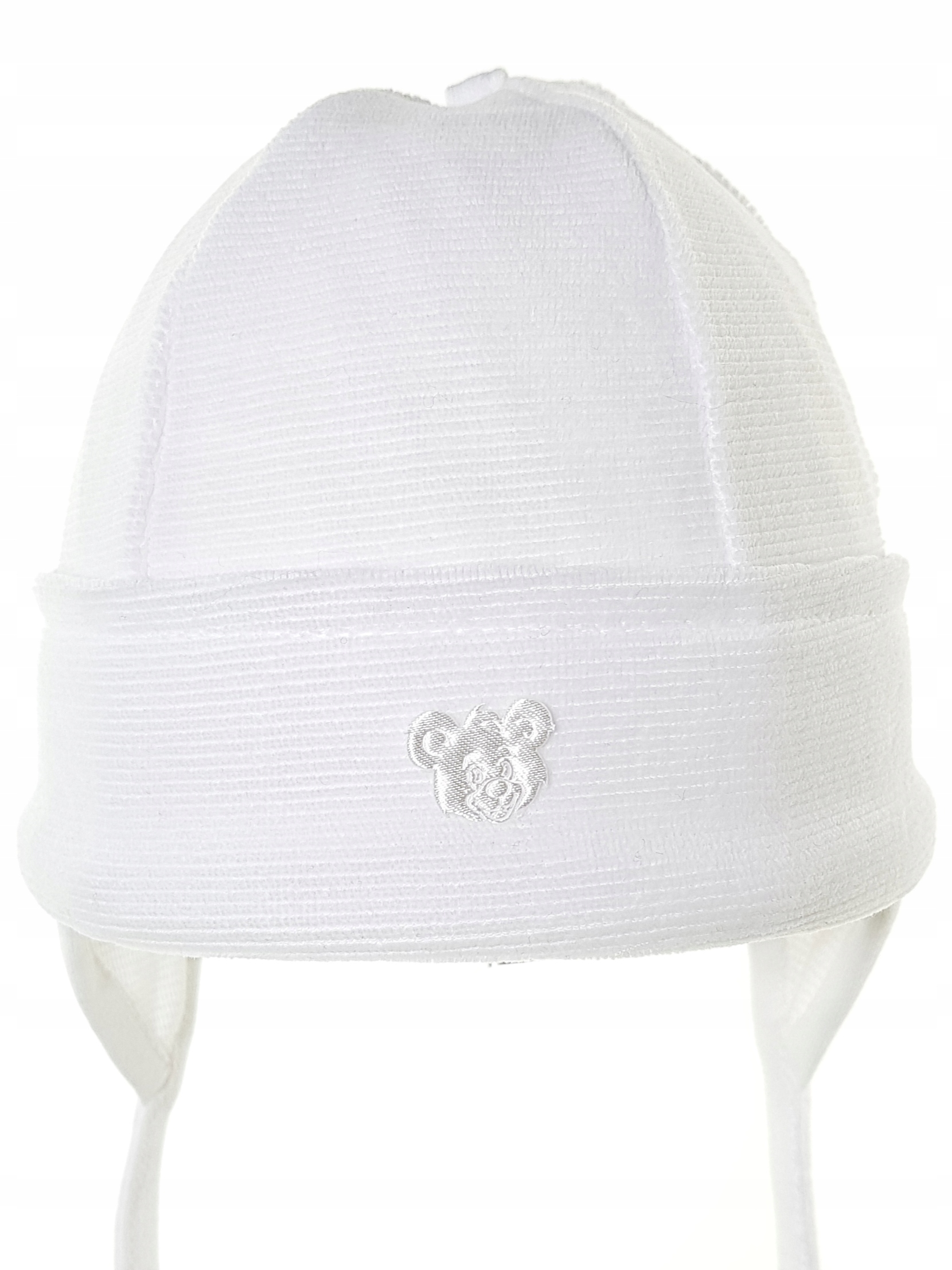 POLSKA CZAPKA MIŚ CZAPECZKA USZKA WIĄZANA WIOSNA JESIEŃ 0-3 M-C MIX KOLORÓW