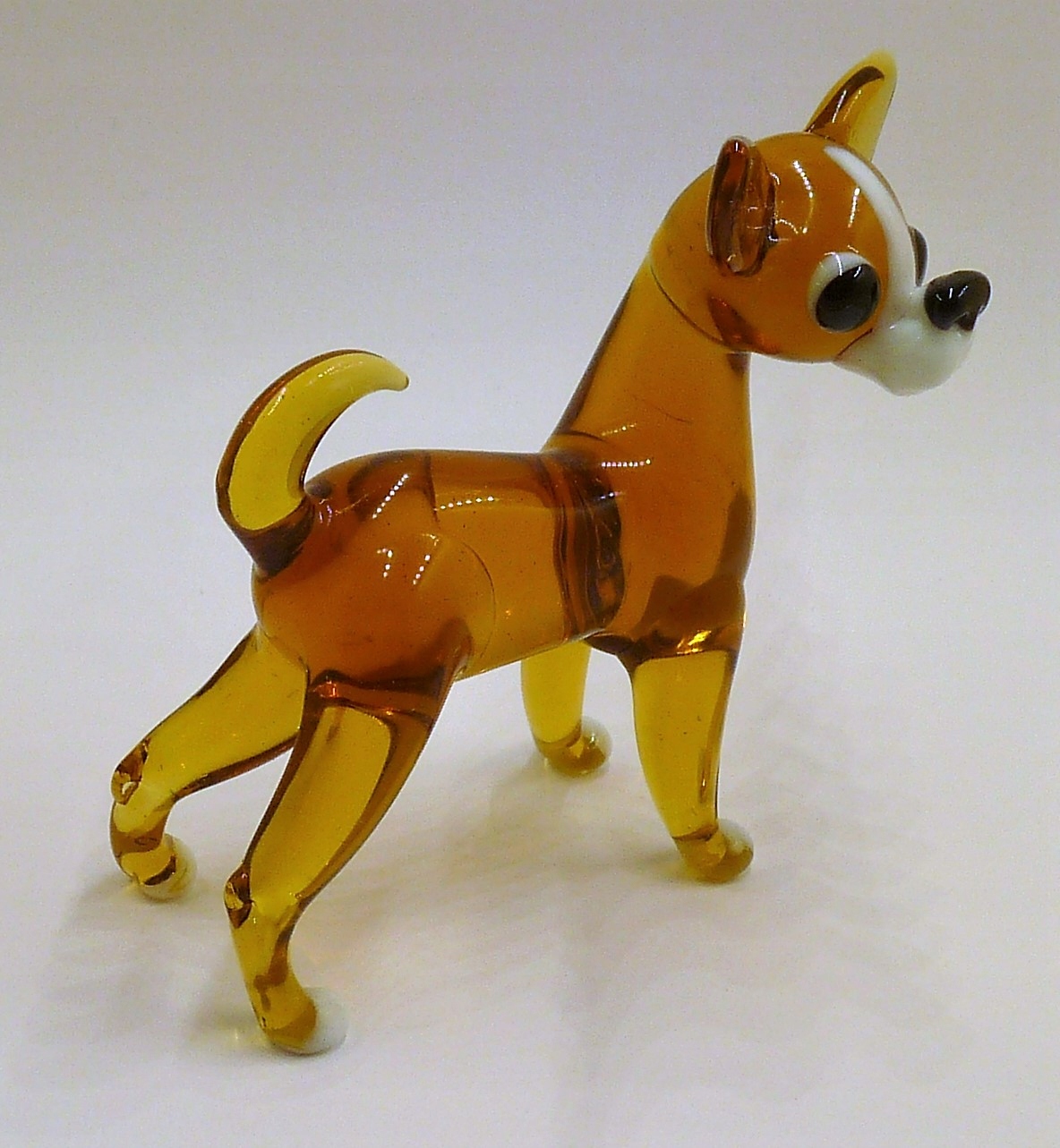 Skleněná figurka Extra Krásný plemenný pes Chihuahua Pejsek dárek Fd Velká