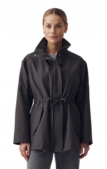 Dámská Bunda Přes Boky Šedá Jarní Lehká Dámská Módní Freja Janbor Xs