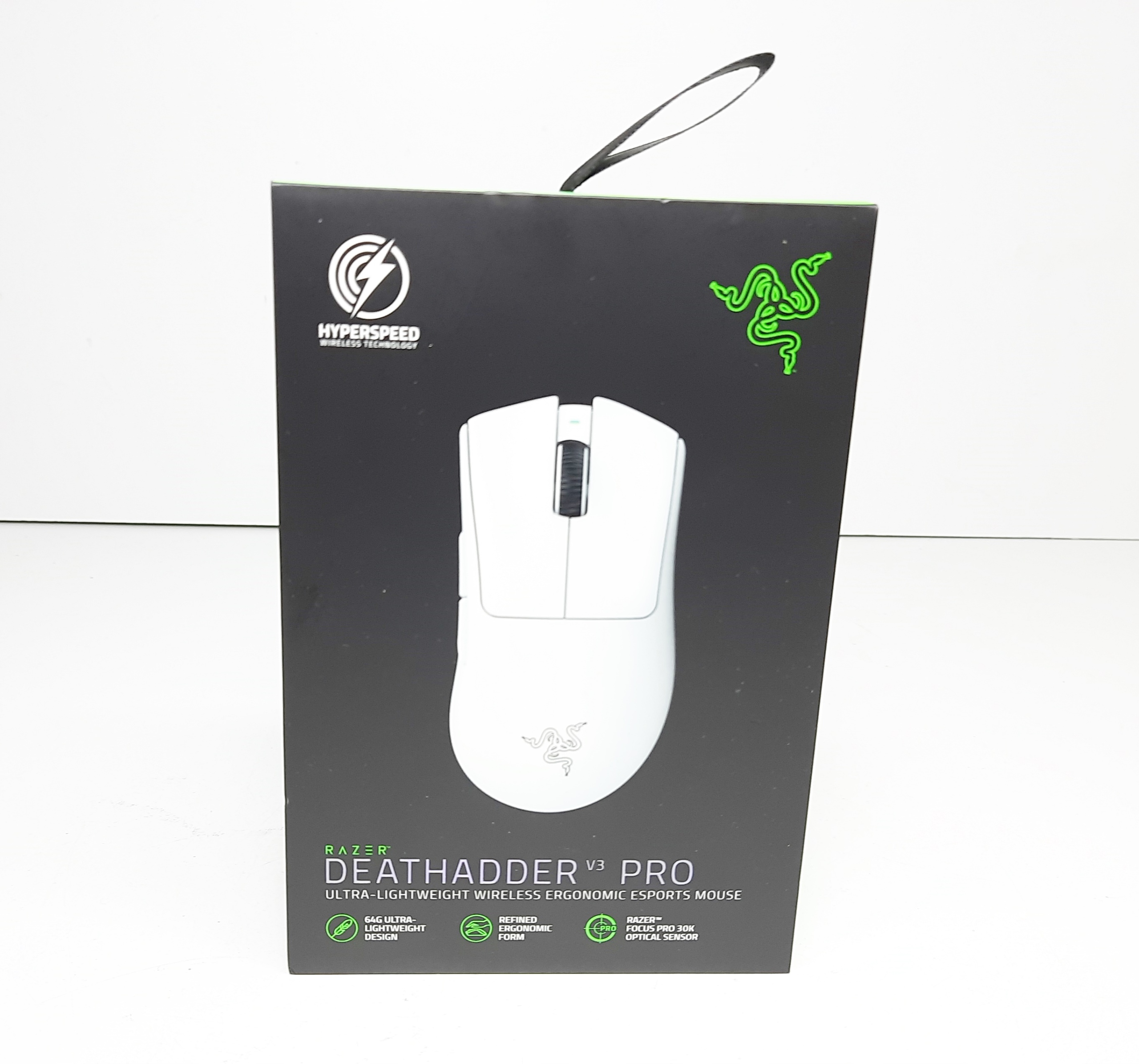 RAZER Mysz Gamingowa DeathAdder V3 Pro, White Edition, Ergonomic Bezprzewodowa — 15