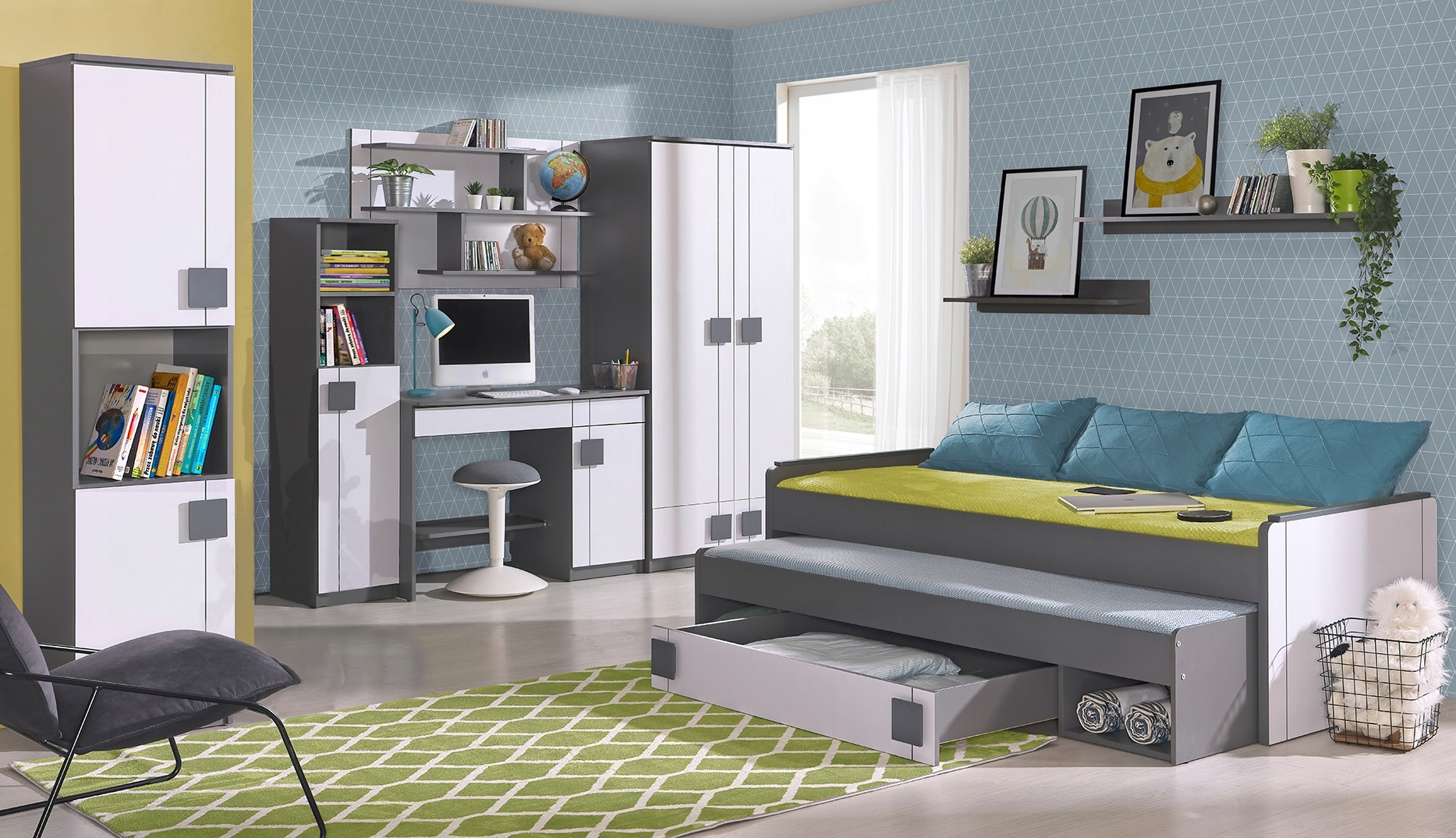 meble regał zamykany mały niski słupek Gumi 10 Kolekcja Gumi