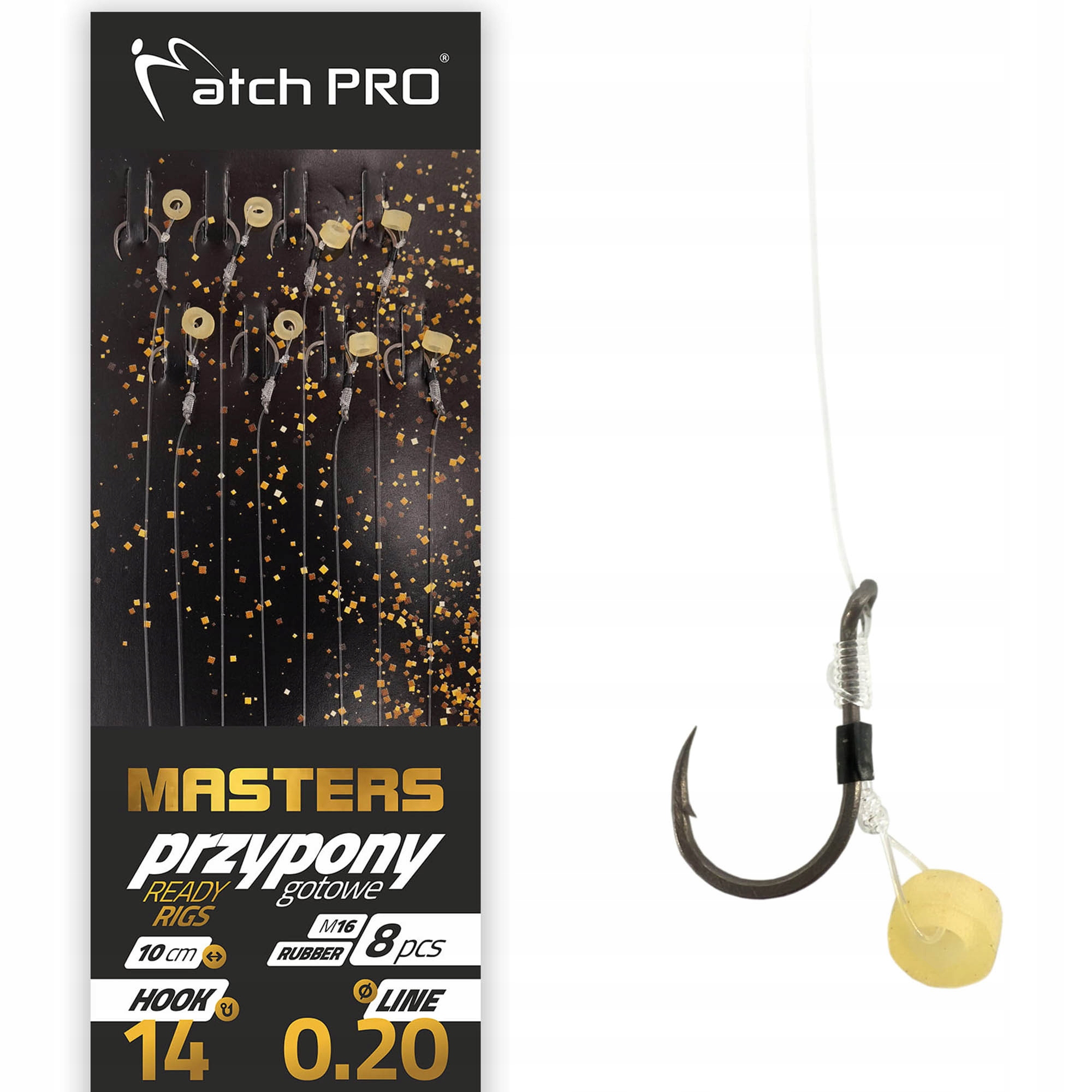 Przypony Z Zadziorem MatchPro Mf Masters Rubber Barbed M16 0,20mm 14