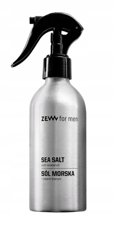 Zew for Men Mořská sůl na vlasy s lněným olejem 240 ml