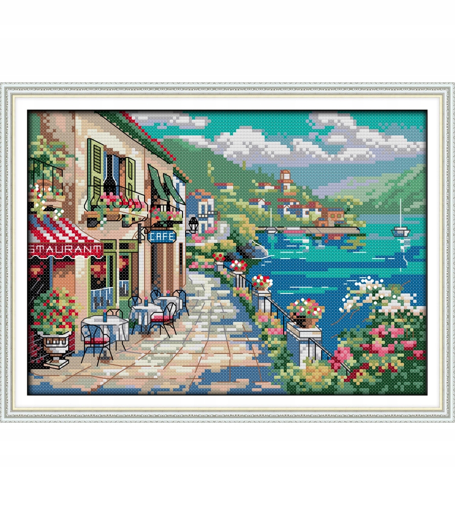 Křížková výšivka počítaná sada (kanva, mulina)