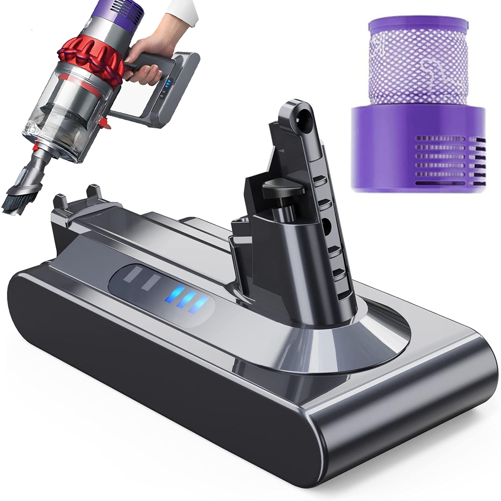 Náhradní Baterie Filtr Pro Dyson V10 25.2V 6000 Mah Baterie