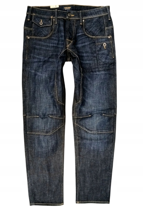 Jack & Jones Tapered Mike Blue Denim Džíny Pánské W36 L32