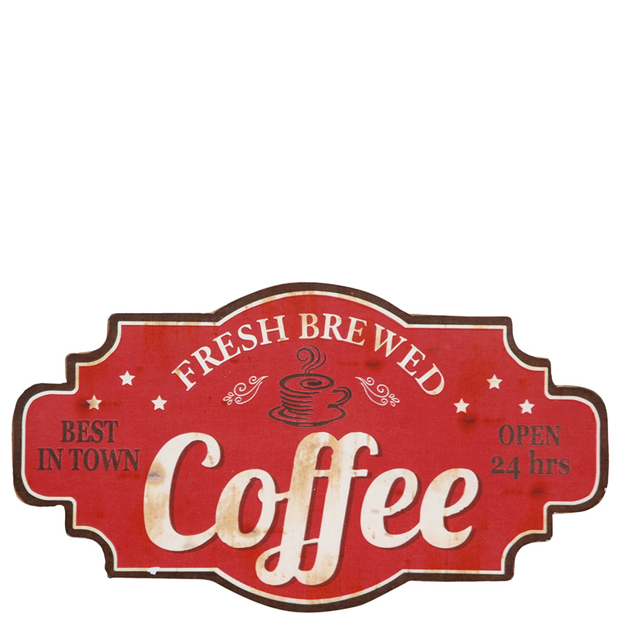 

Ozdobna Tablica Coffe Metalowa SZYLD24x45cm Szyld