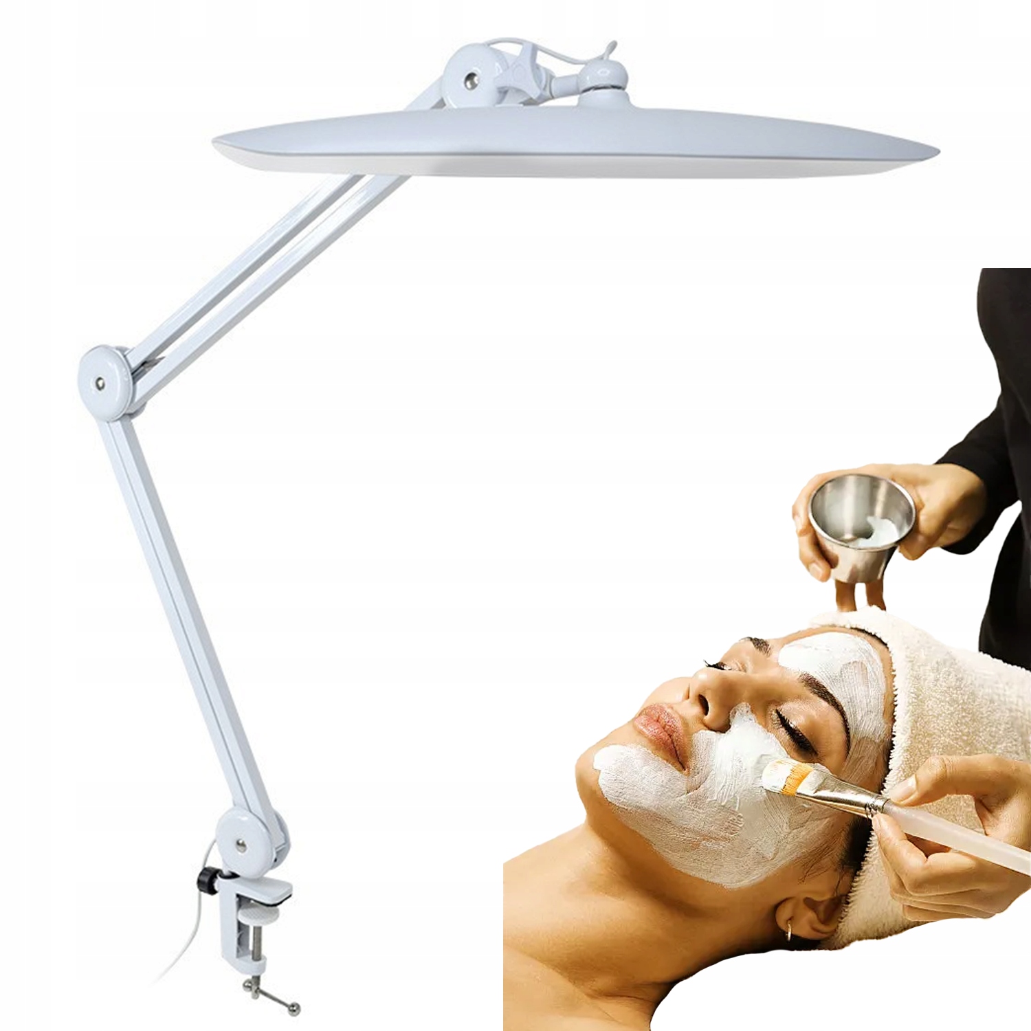 Led Lampa Kosmetická Dílenská Stolní 25W 2200LM Nastavitelná Otočná