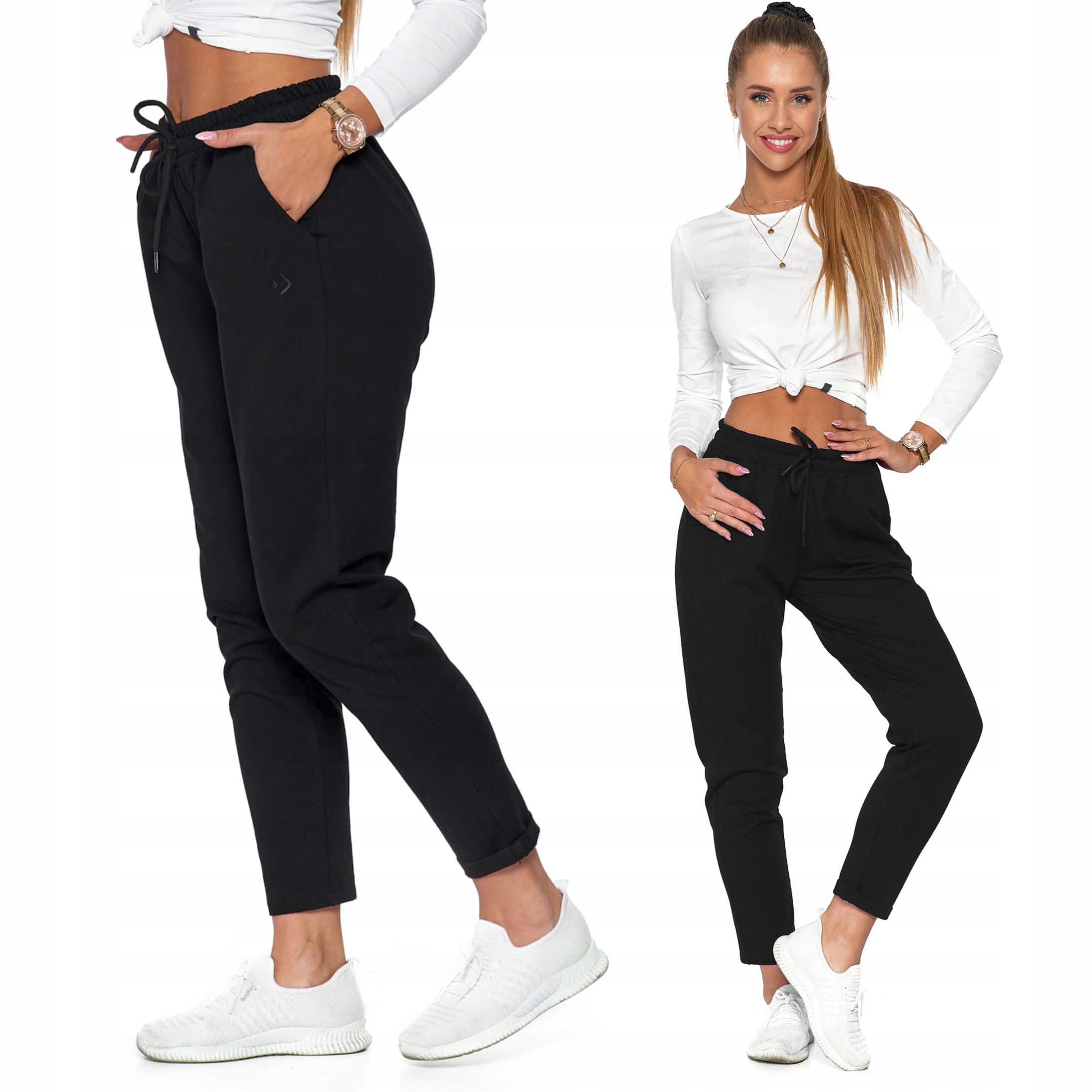 

Spodnie Dresowe Damskie Luźne Dresy XL