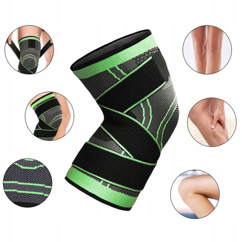 ORTEZA KOLANA STABILIZATOR WSPARCIEM RZEPKI OPASKA Kolor dominujący odcienie szarości