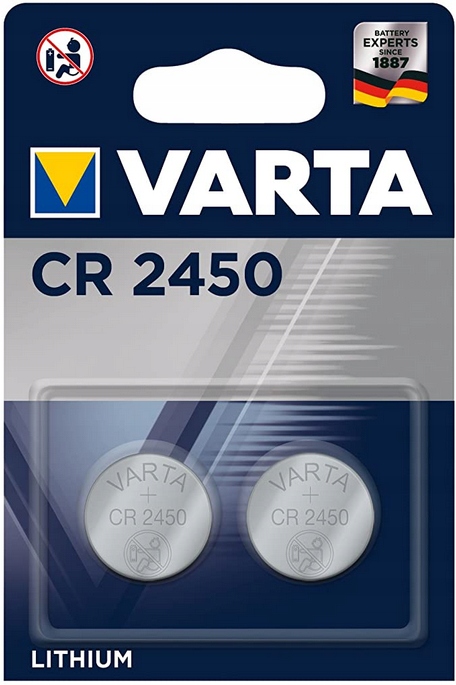 

2 x Bateria Litowa 2450 Varta CR2450 DL2450 BR2450