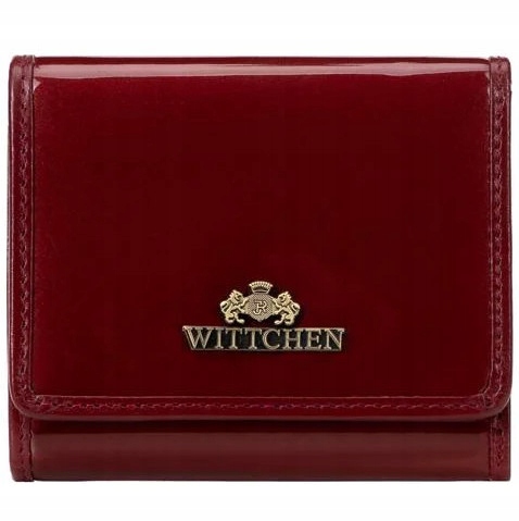 Skórzany portfel damski Wittchen Florence 14-1L-066-3A czerwony lakierowany