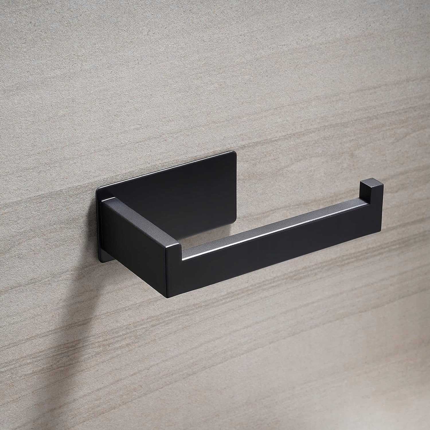 UCHWYT WIESZAK NA PAPIER TOALETOWY CZARNY MAT SAMOPRZYLEPNY BEZ WIERCENIA Typ uchwyt