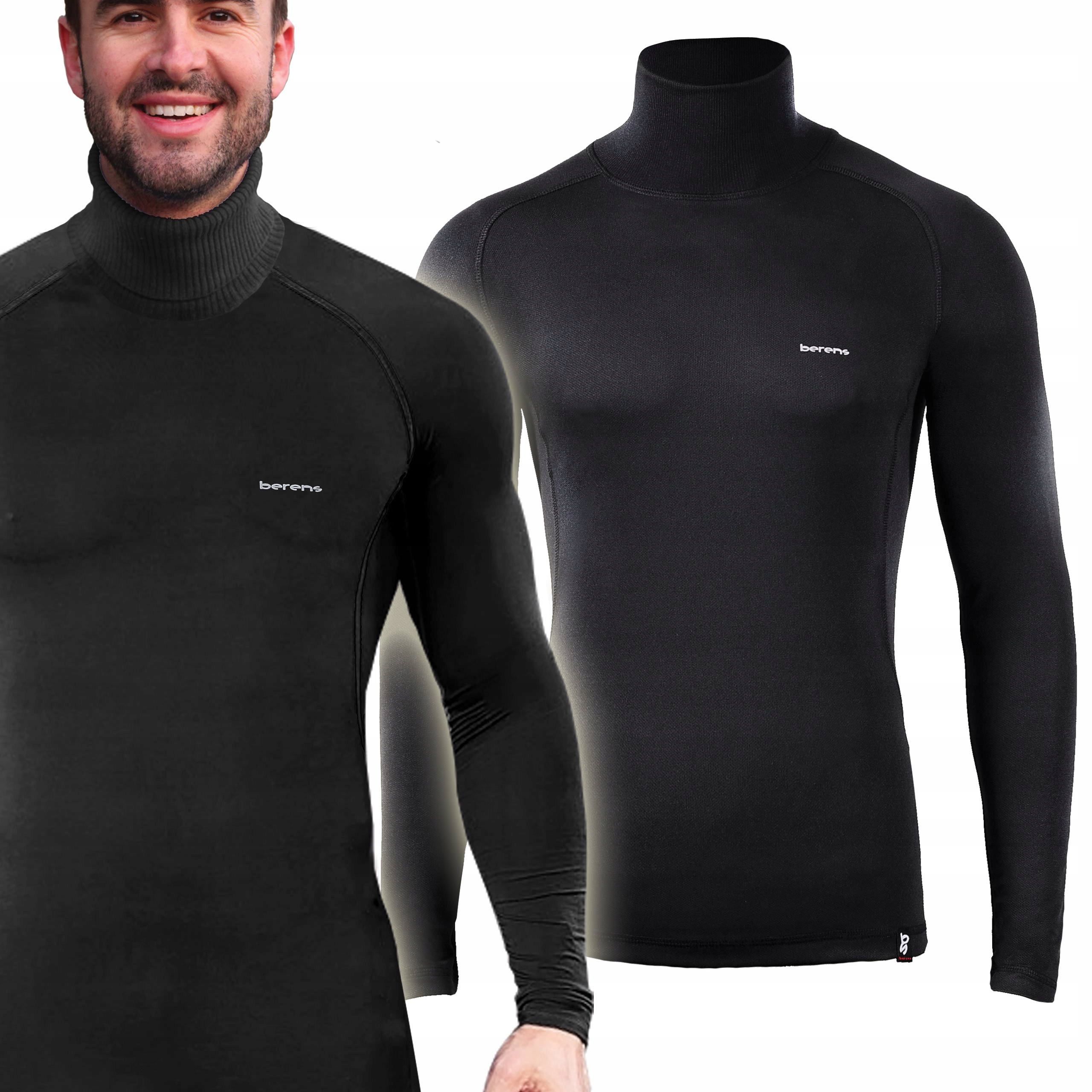 Koszulka motocyklowa z golfem termoaktywna Antybakteryjna Berens L