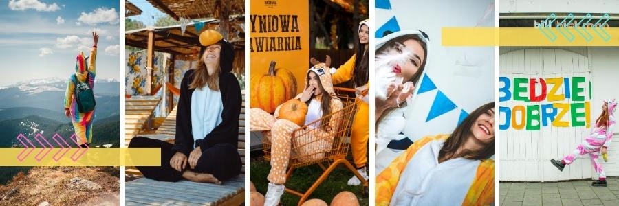 PEGAZ JEDNOROŻEC JEDNOCZĘSCIOWA PIŻAMA KIGURUMI ONESIE DRES STRÓJ L Wzór dominujący zwierzęcy
