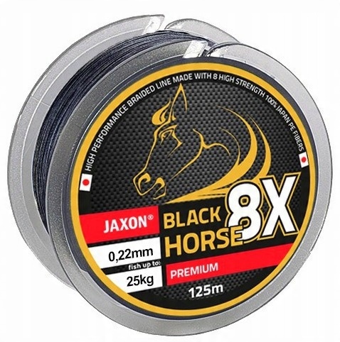 

Plecionka Jaxon Black Horse 8X Premium 0,08mm 10m