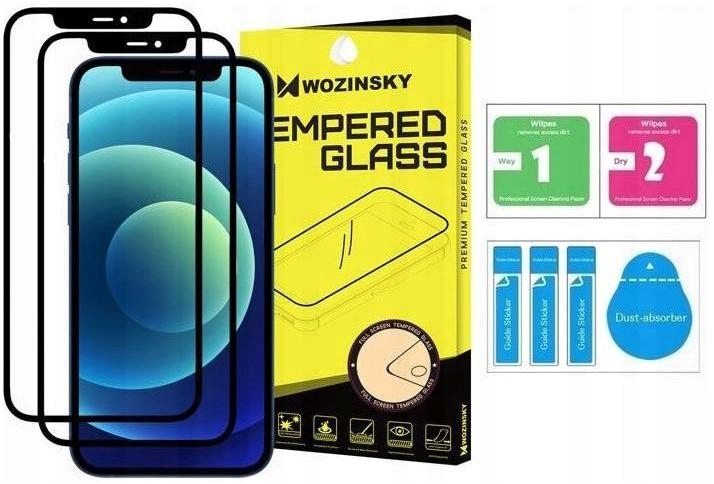 

2x Szkło Hartowane 9H 5D iPhone 12 i 12 Pro Zestaw