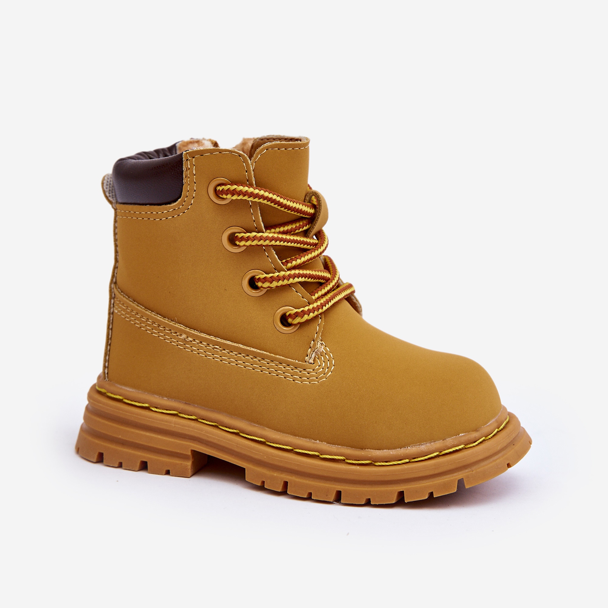 BOTKI TRAPERY DZIECIĘCE OCIEPLANE NA SUWAK CAMEL 26