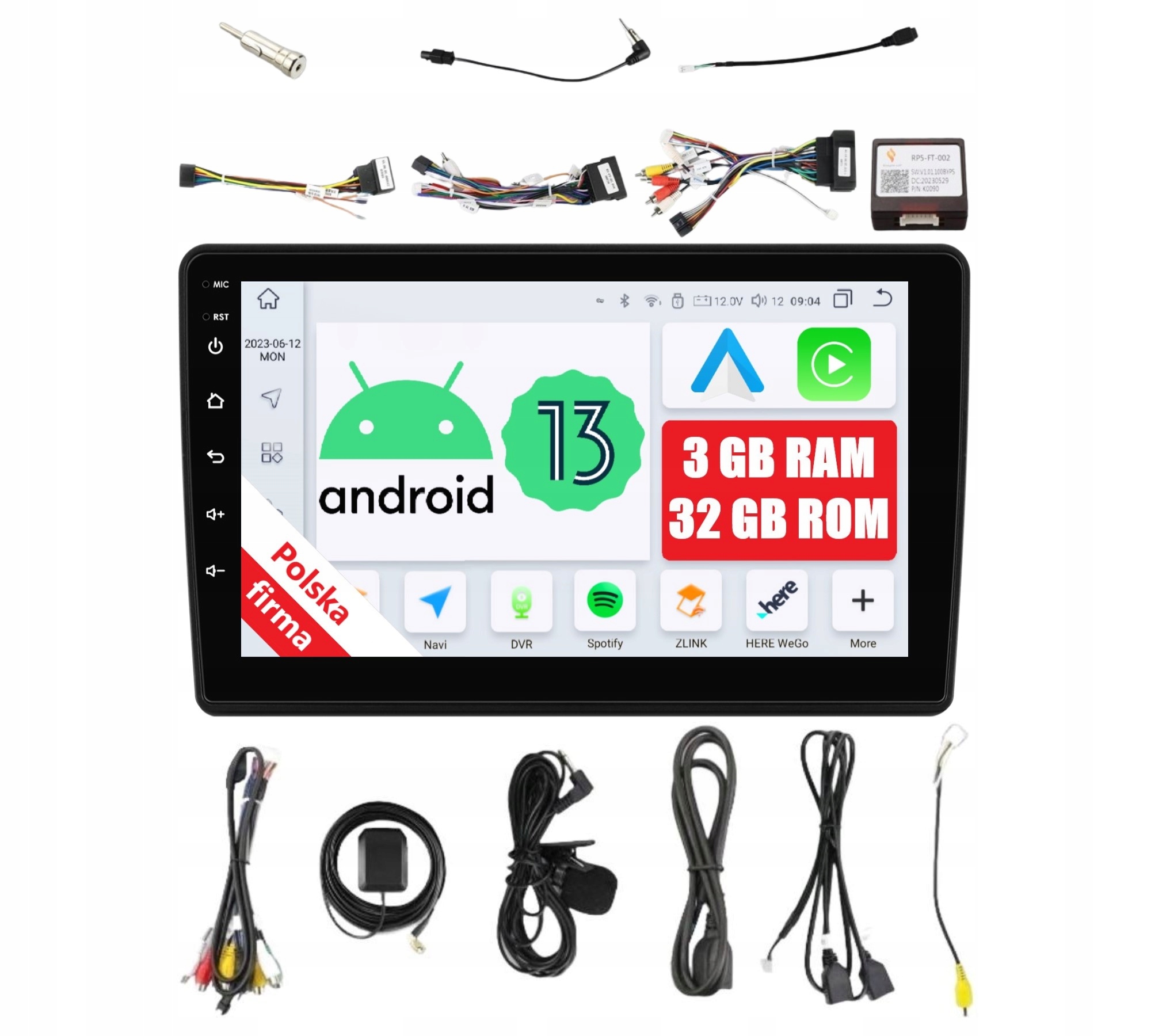 Rádio 2DIN Android Citroen Jumper II III Fiat Ducato III IV 3GB Carplay Dsp