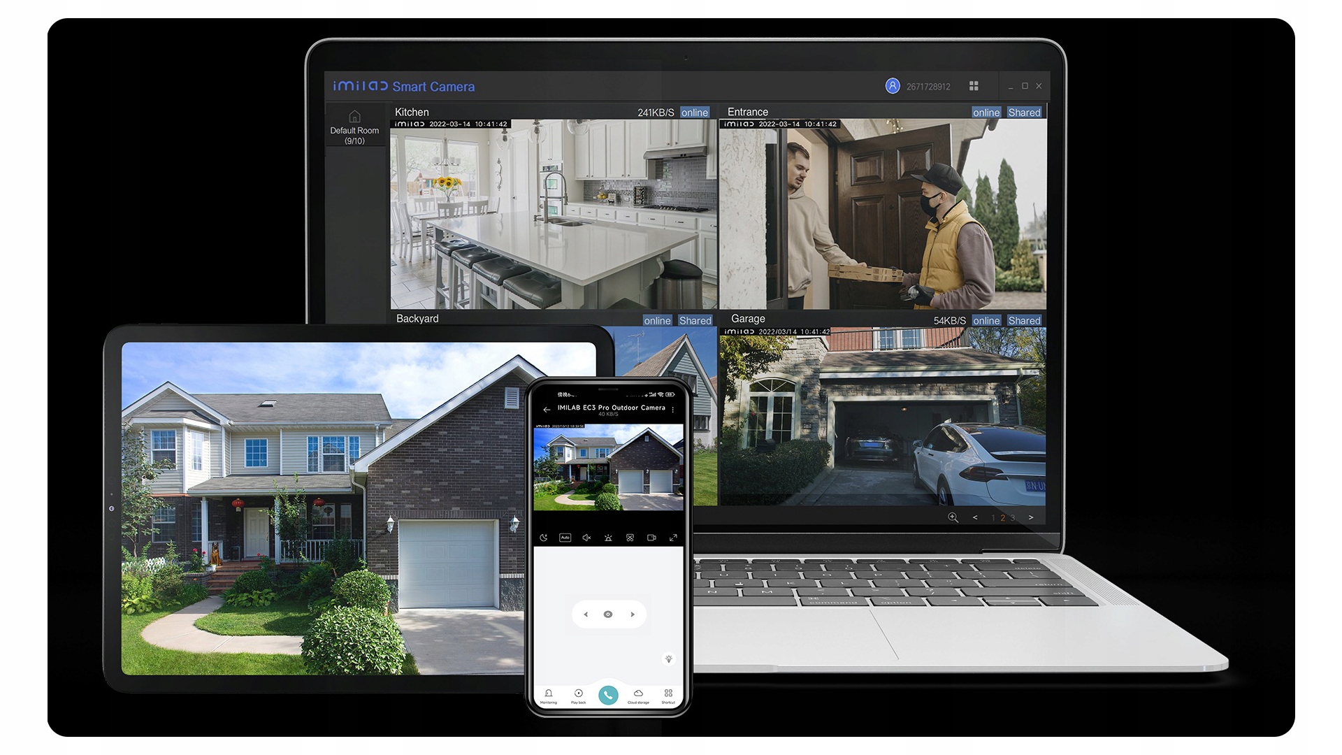 KAMERA zewnętrzna IMILAB monitoring EC3 Pro + 64GB Technologia IP