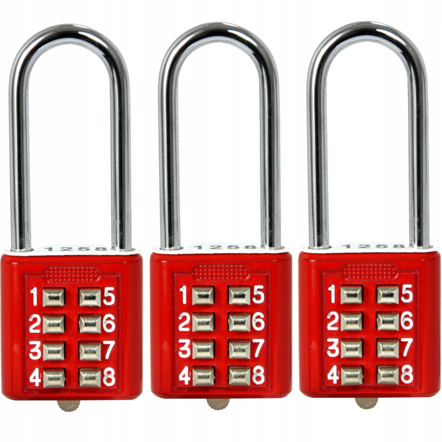 KŁÓDKA SZYFROWA BAGAŻOWA SZYFR DO WALIZKI 3 SZTUKI