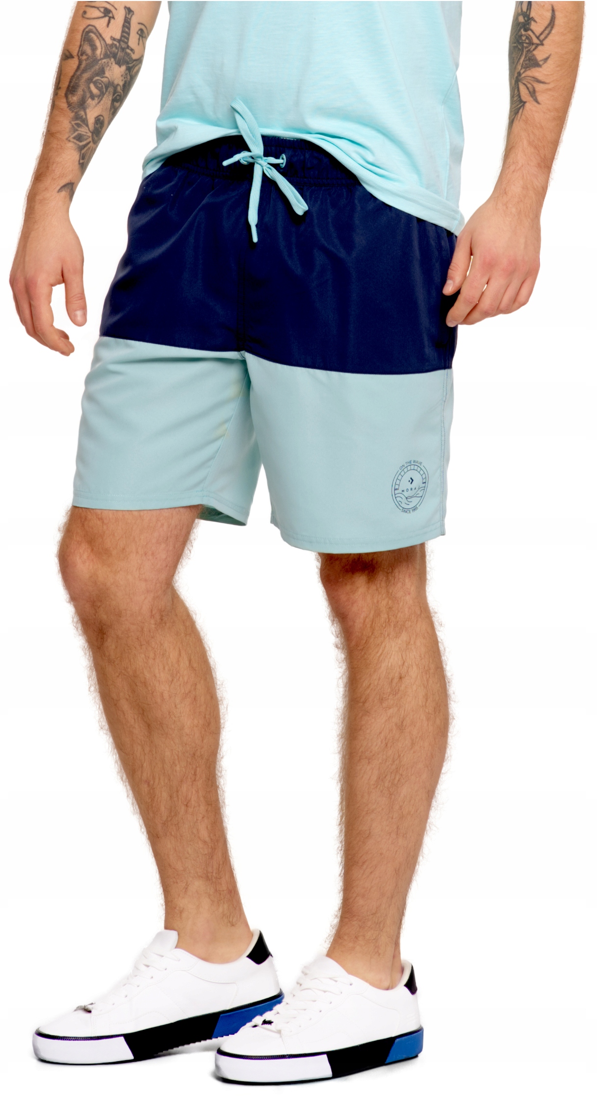 KĄPIELÓWKI MĘSKIE SZORTY SPODENKI PLAŻOWE SZYBKOSCHNĄCE KIESZENIE XL Marka Moraj