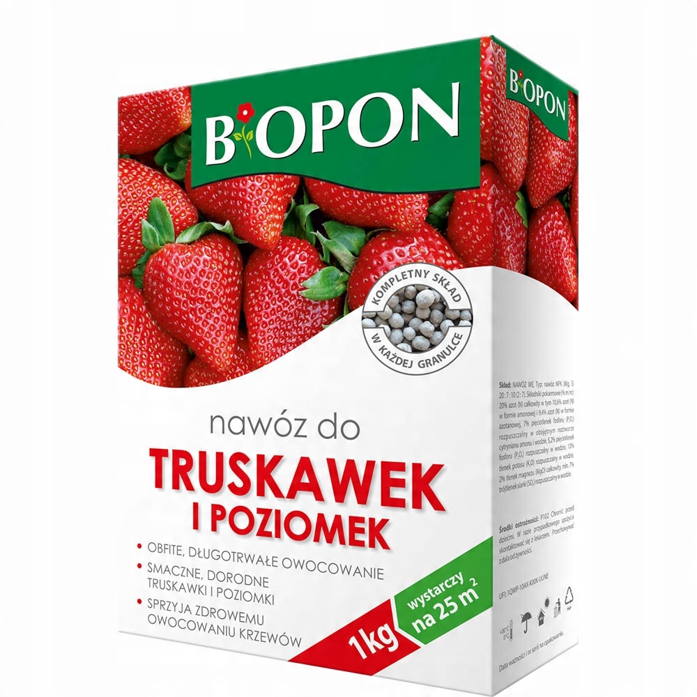 

Nawóz Biopon granulat do truskawek i poziomek 1kg